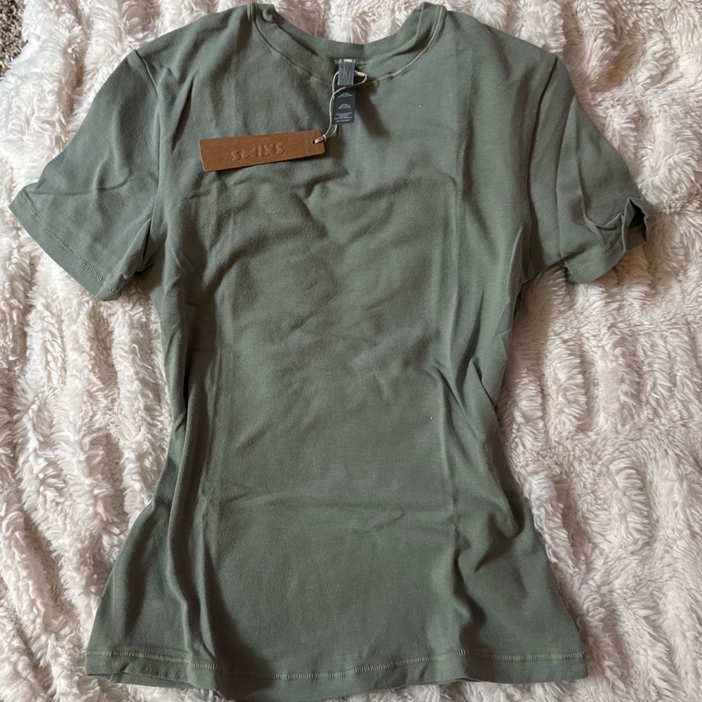 Skims Cotton Jersey Short Sleeve Tee